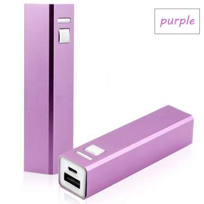 Aluminum Mini Power bank High Quality for Smartphone 2600mAh