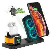 3in1wireless charger for phone and i watch charging dock for airpods